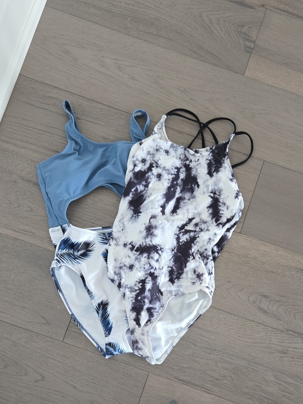 Set of Two Girl's One-Piece Swimsuits